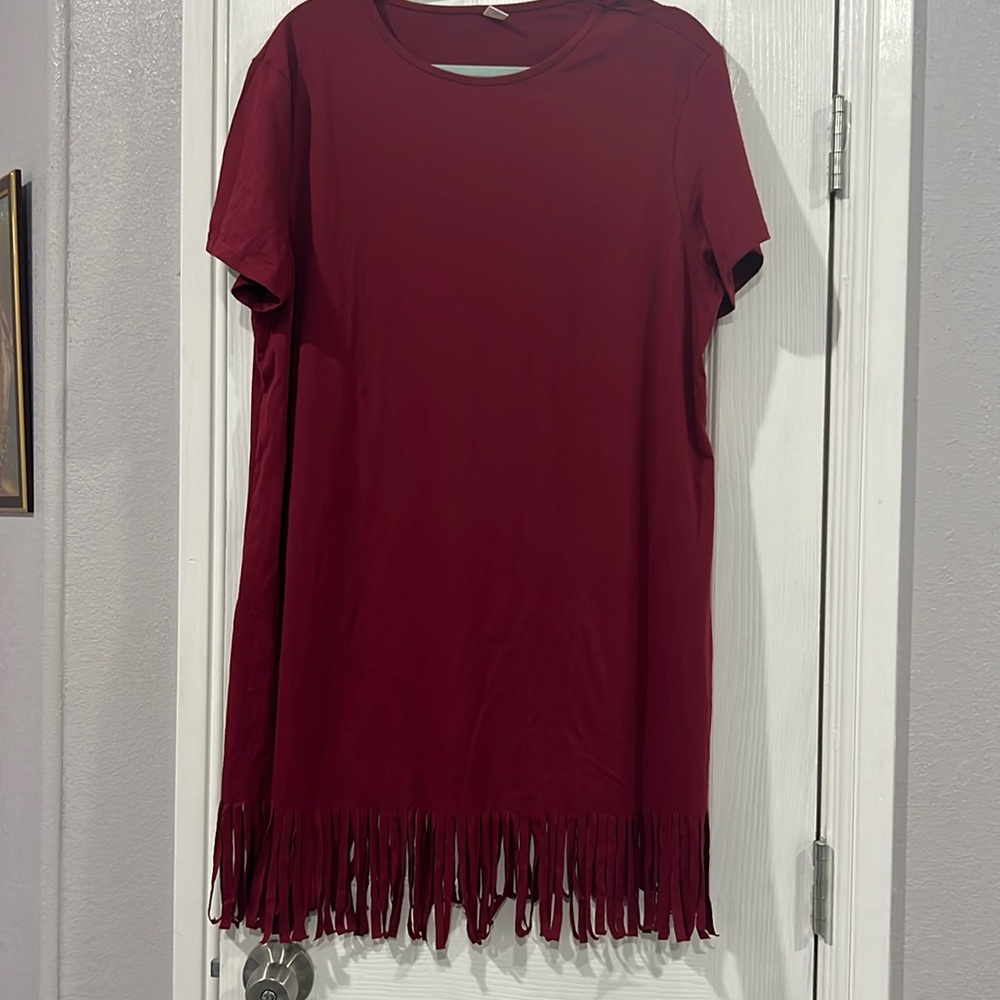 XXL fringe matron dress
